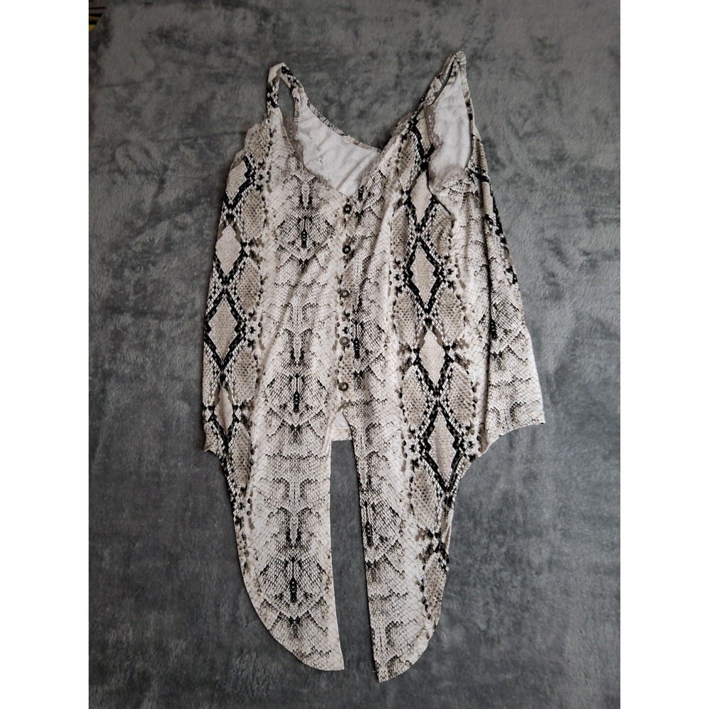 Women's‎ Blu Pepper Tank Top Blouse Small Snake skin Pattern Anthropology
